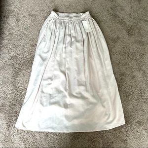 Uniqlo midi drape gather skirt